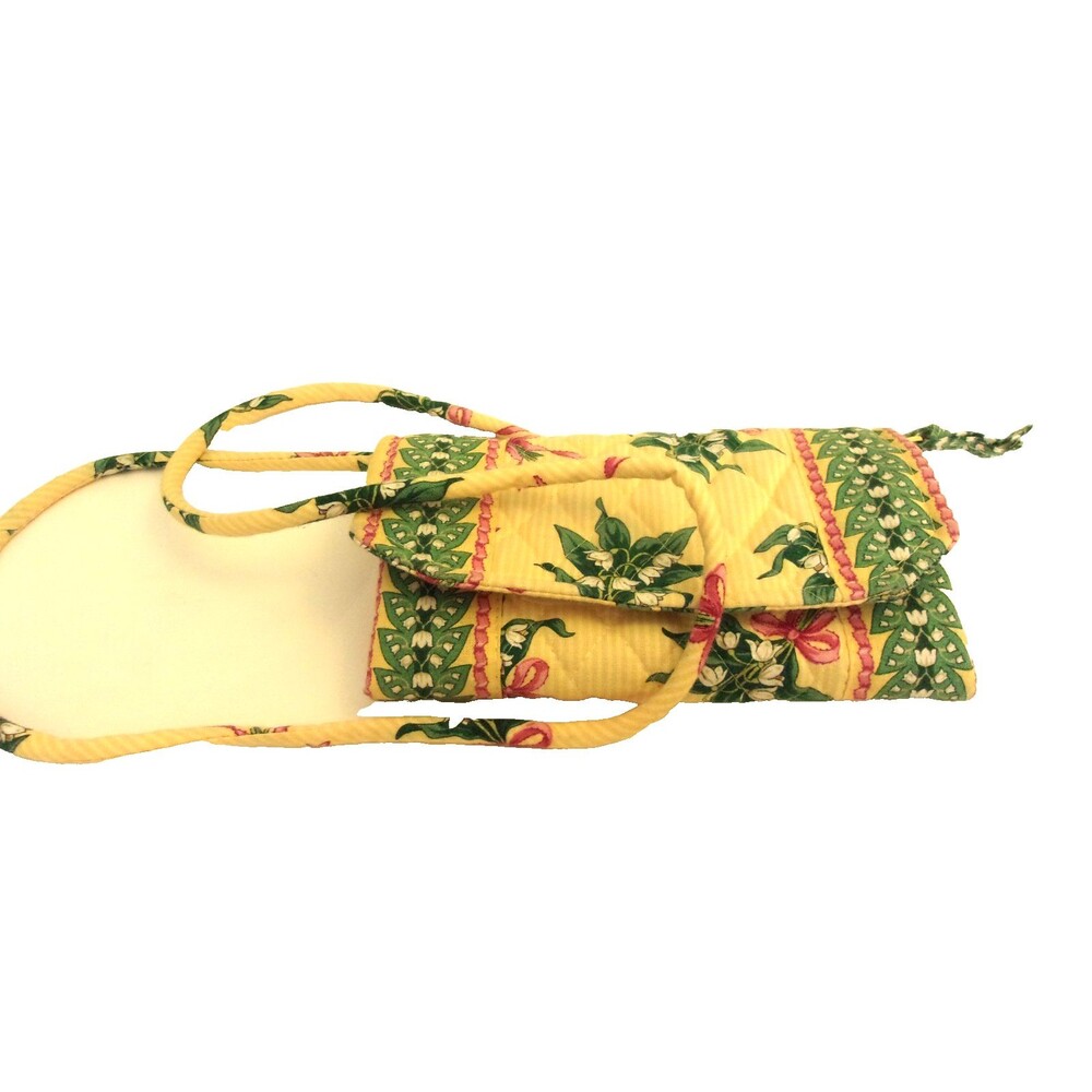 Vera Bradley Wallet On Strap Hope Breast Cancer Foundation Patterm Yellow Floral